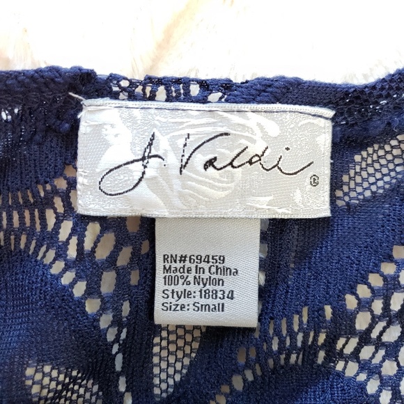 J. Valdi Daisy Lace Vee Yoke Cover-Up Tunic - Picture 8 of 8